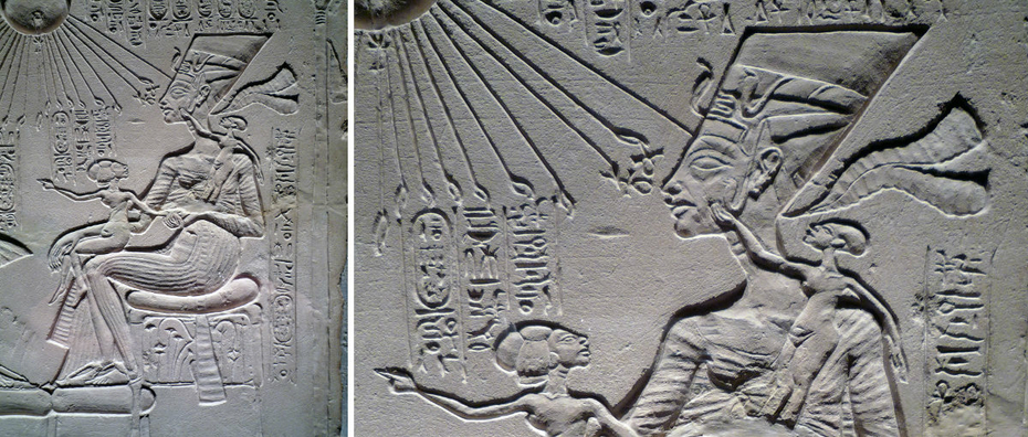 Queen Nefertiti Heretic Ateism Akhenaten Daughters Akhenaton Sun God Rays Aten Worship Ancient Egypt
